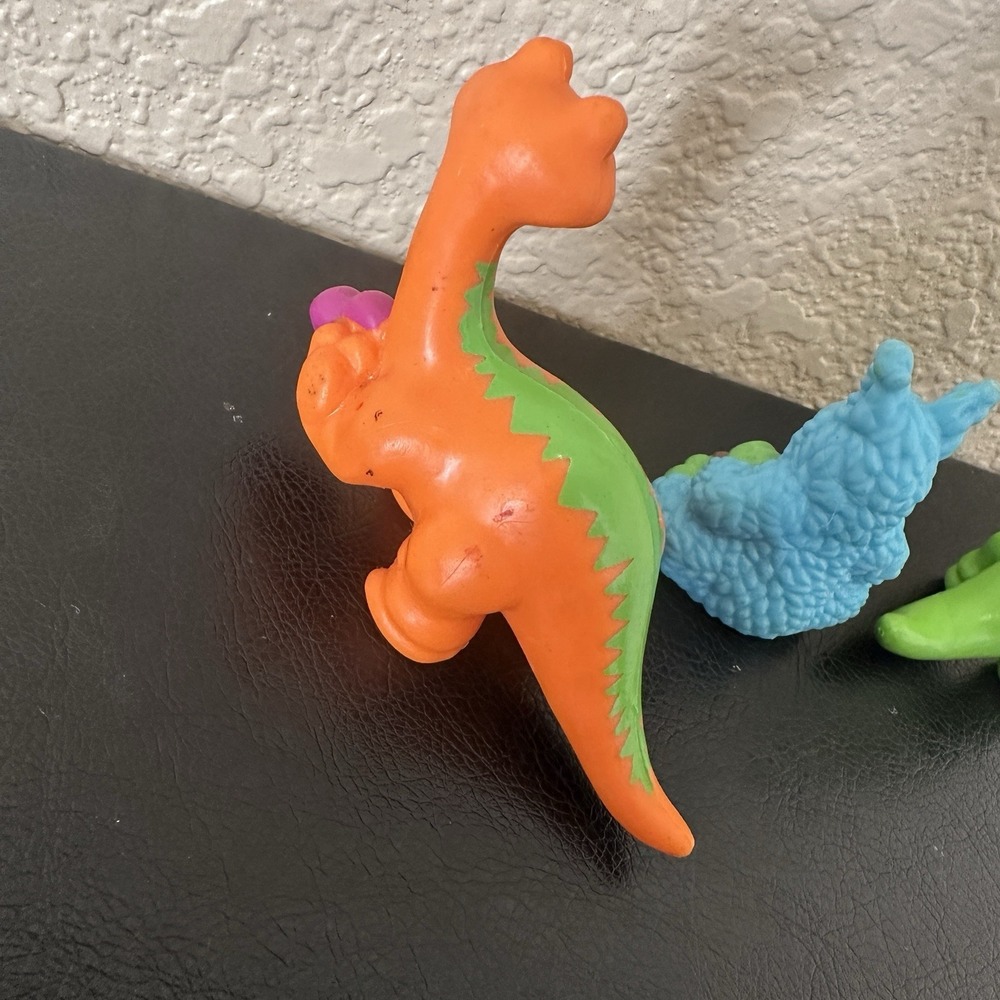 Vintage 1985 McDonald's Happy Meal Dinosaurs‎ Tinosaur Lot Of 3 Avis Enterprises - Picture 6 of 9